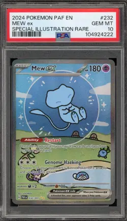 Pokemon Mew ex Paldean Fates Special Illustration Rare #232 PSA 10 Gem Mint - Image 1