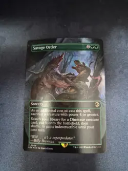 Savage Order (Borderless) Universes Beyond: Jurassic World Collection Foil - Image 1