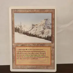 MTG Revised (3rd) Edition (1994): Taiga (very Rare)-Dual Land (forest/mountains) - Image 1