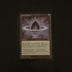 Magic The Gathering Tempest Lotus Petal #294 Lightly played - Image 1