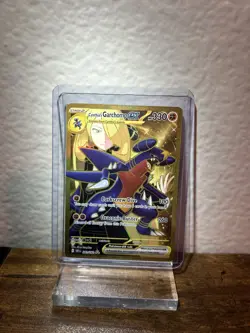 Pokemon Destined Rivals Cynthia's Garchomp EX Gold Hyper Rare Card 241/182 - Image 1