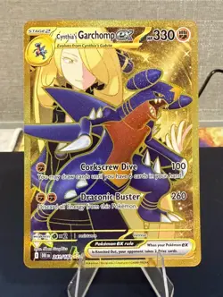 Cynthia’s Garchomp Ex 241/182 Destined Rivals Gold Hyper Rare Card Pokemon NM - Image 1