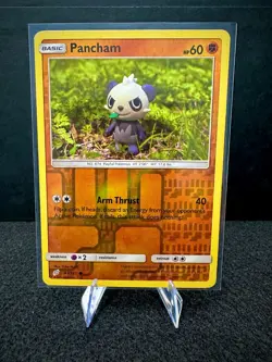 Pancham 81/181 Sun & Moon Team Up Reverse Holo Rare Pokemon TCG Card LP - Image 1