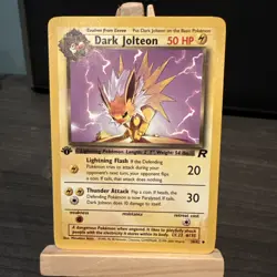 Pokemon TCG Dark Jolteon Team Rocket 1st Edition (38/82) - Image 1