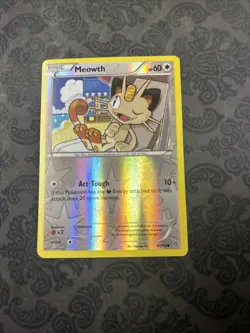Pokemon Reverse Holo Meowth XY - Ancient Origins 61/98 - Image 1