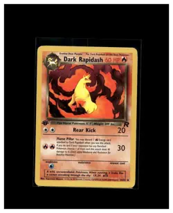 2000 Pokemon TCG Team Rocket Dark Rapidash 1st Edition - 44/82 - Image 1