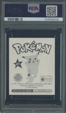 1999 Pokemon Merlin #S13 Slowpoke Prism PSA 10 GEM MINT - Image 2