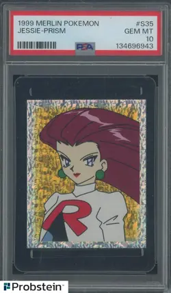 1999 Pokemon Merlin #S35 Jessie Prism PSA 10 GEM MINT - Image 1