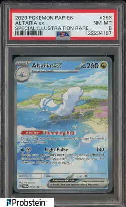2023 Pokemon PAR EN #253 Altaria Ex Special Illustration Rare PSA 8 - Image 1