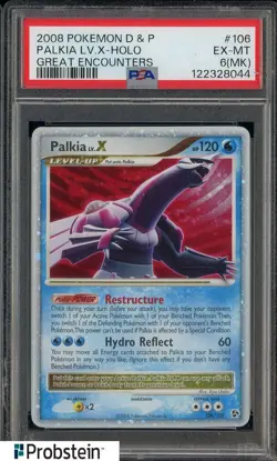 2008 Pokemon D & P Great Encounters #106 Plakia LV.X Holo PSA 6 MK - Image 1