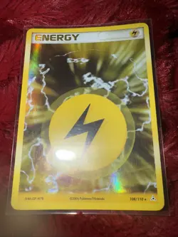 Pokemon TCG Holon Phantoms Holo Energy 108/110 Lightning Energy - Image 1