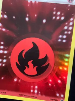 FIRE ENERGY - 104/108 - POWER KEEPERS - HOLO RARE POKEMON CARD - LP - Image 4