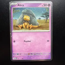 FREE SHIPPING SLEEPING SWIRL Abra 063/165 Cosmos Holo 151 English Promo Pokemon - Image 1