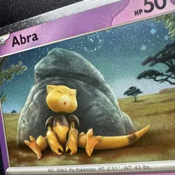FREE SHIPPING SLEEPING SWIRL Abra 063/165 Cosmos Holo 151 English Promo Pokemon - Image 2
