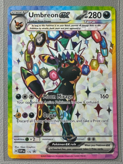 Pokemon Prismatic Evolutions Umbreon ex 176 SVP176 Figure Collection Promo 17 - Image 1