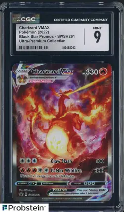 2022 Pokemon BSP SWSH261 SWSH Ultra Premium Coll #261 Charizard Vmax CGC 9 - Image 1