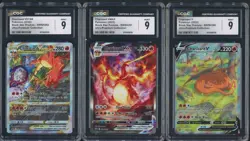 2022 Pokemon BSP SWSH 260 261 262 SWSH Ultra Premium Charizard CGC 9 Set of 3 - Image 1