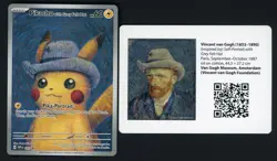 2023 Pokemon SVP EN Pokemon X Van Gogh #085 Pikachu with Gray Felt Hat - Image 1