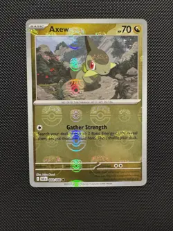 Pokemon TCG Axew 068/086 (Master Ball Pattern) Sv: Black Bolt Near Mint - Image 1