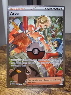 Pokemon TCG Arven 235/091 Special Illustration Rare Sir Paldean Fates Holo NM - Image 1