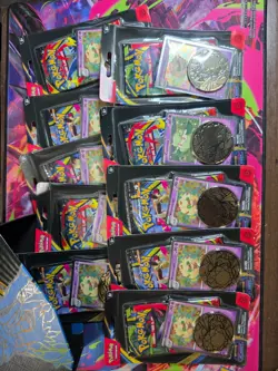 Pokemon TCG Phantasmal Flames Whimsicott Blister Pack X 10 - Factory Sealed NM - Image 1