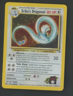 2000 Pokemon Gym Heroes #4 Erika's Dragonair - Holo - Image 1