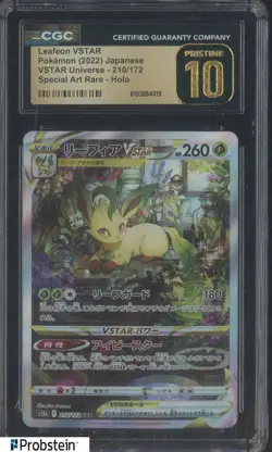 2022 Pokemon Vstar Universe japanese #210/172 Leafeon Vstar Holo CGC 10 PRISITNE - Image 1