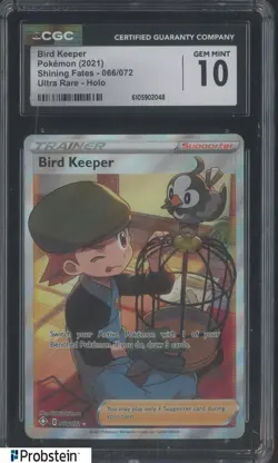 2021 Pokemon Shining fates #066/072 Bird Keeper Holo CGC 10 GEM MINT - Image 1