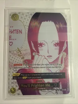You'll Frighten Me... ♡ (Alt Art) OP14-118 R The Azure Sea's Seven - ONE PIECE - Image 1