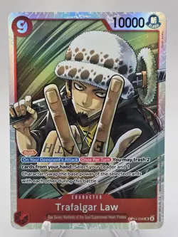One Piece Trafalgar Law - OP14-009 SR The Azure Sea's Seven Foil - Image 1