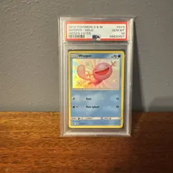 Shiny - Wooper Pokemon Sun & Moon Hidden Fates Vault PSA 10 GEM MT - Image 1