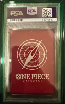 One Piece Monkey D Luffy Pre-Errata OP01-003 Alternate Art Leader PSA 10 - Image 2