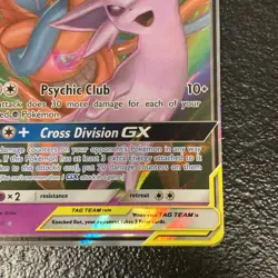 Espeon and Deoxys GX 72/236 Pokemon TCG Unified Minds Tag Team Ultra Rare - Image 4