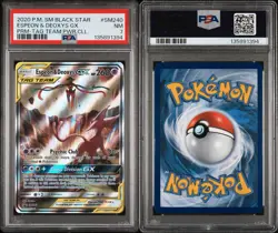 Pokemon TCG Espeon & Deoxys GX SM240 Black Star Promo Holo PSA 7 - Image 3