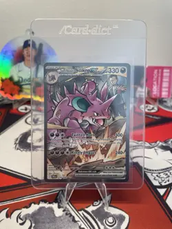 Pokemon TCG Team Rockets Nidoking EX 233/182 Destined Rivals NM Condition - Image 1