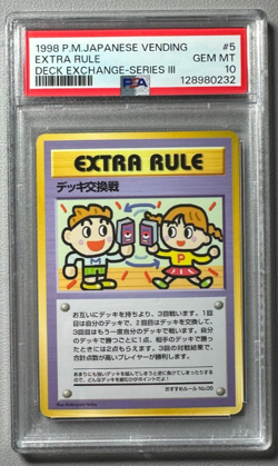 1998 Pokemon Japanese Vending Series III 3 Deck Exchange PSA 10 Graded card - Image 1