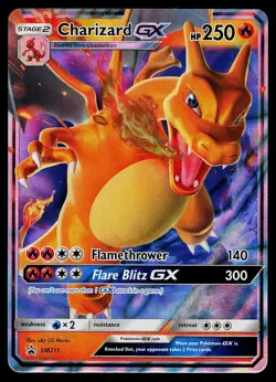 Pokemon Card - Charizard GX Black Star Promo SM211 Holo - Image 1