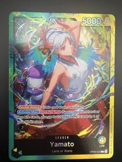 Yamato OP06-022 Leader Card English - One Piece Holo Foil NM - Image 2