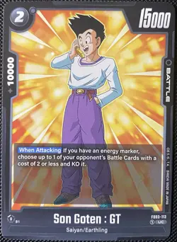Dragon Ball Super Card Game Raging Roar Son Goten : GT FB03-113 - DBZ Card - Image 1