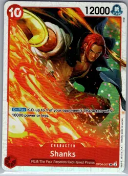Shanks OP06-007 SR English Wings of the Captain - One Piece Card - NM - Image 1