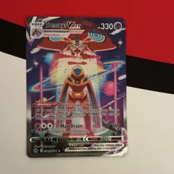 Pokemon Deoxys VMAX GG45/GG70 Ultra Rare Full Art Holo Crown Zenith Card - Image 1