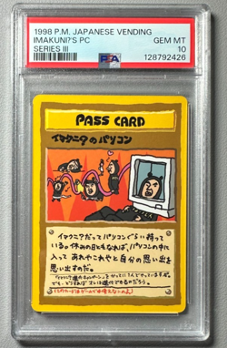 1998 Pokemon Japanese Vending Series III 3 ImakuniU's PC PSA 10 Graded Card - Image 1