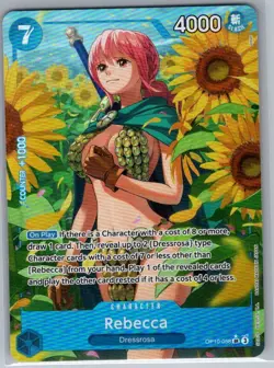 Rebecca (Alt Art) OP10-058 English Royal Blood - One Piece Card - NM - Image 1