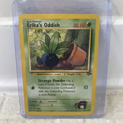 Erika's Oddish 70/132 - NM/MT - Gym Challenge Pokemon Card Nintendo Common WOTC - Image 1