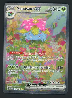 Venusaur ex SIR 151 Alt Art 198/165 Pokemon card 2023 Full Art MEW EN - Image 1