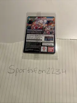 One Piece Monkey D. Luffy US Voyage College Basketball Promo Card Rutgers SEALED - Image 4
