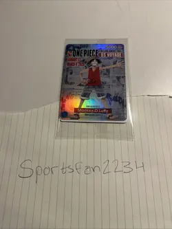 One Piece Monkey D. Luffy US Voyage College Basketball Promo Card Rutgers SEALED - Image 5