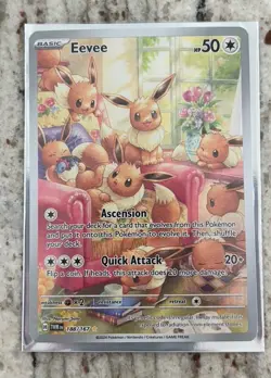 Eevee pokemon card Twilight Masquerade Excellent condition RARE - Image 1
