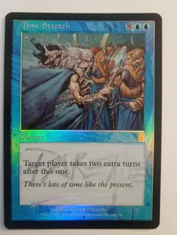 Magic The Gathering - 1x Signed Foil Time Strech (mtg) Odyssey - Image 1