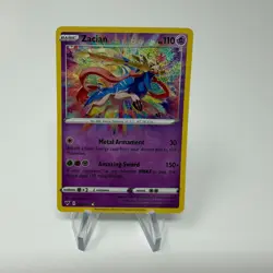 Zacian 082/185 SWSH04: Vivid Voltage Amazing Rare Pokemon TCG Card NM 082/185 - Image 1